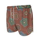 Beadwork Turtle Island - Earth Tones - Premium Women's Running Shorts