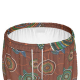 Beadwork Turtle Island - Earth Tones - Premium Women's Running Shorts