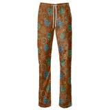 Beadwork Turtle Island - Earth Tones - Exclusive Women's Designer Trousers