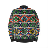 Vintage Beadwork Print - Men's Designer Bomber Jacket