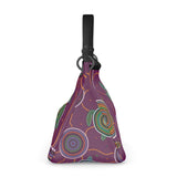 Beadwork Turtle Island - Elderberry Seas - "Chief's Wifey" - Talbot Leather Slouch Bag