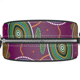 Beadwork Turtle Island - Elderberry Seas - "Chief's Wifey" - Round Box Bag - Premium Leather