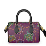 Beadwork Turtle Island - Elderberry Seas - "Chief's Wifey" - Mini Duckwater Luxury Leather  Duffle bag