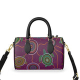 Beadwork Turtle Island - Elderberry Seas - "Chief's Wifey" - Mini Duckwater Luxury Leather  Duffle bag