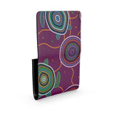 Beadwork Turtle Island - Elderberry Seas - "Chief's Wifey" -  Luxury Leather Fold-Over Wallet