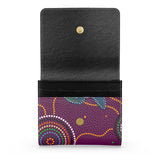 Beadwork Turtle Island - Elderberry Seas - "Chief's Wifey" -  Luxury Leather Fold-Over Wallet