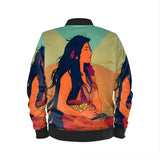 Facing East - Original Fine Art by A. Foll - Men's Designer Bomber Jacket