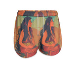Facing East - Original Fine Art by A. Foll - Women's Premium Running Shorts