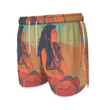 Facing East - Original Fine Art by A. Foll - Women's Premium Running Shorts