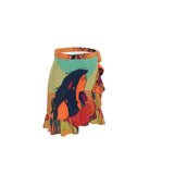 Facing East - Original Fine Art by A. Foll - Designer Flounce Skirt