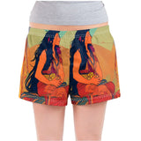 Facing East - Original Fine Art by A. Foll - Ladies Luxury Pajama Shorts