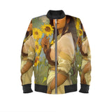 "Gizos ta Gizos" - Original Artwork by A. Foll - Women's Designer Bomber Jacket