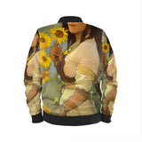 "Gizos ta Gizos" - Original Artwork by A. Foll - Women's Designer Bomber Jacket