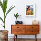 Mother ʻIolani - Original Art by A. Foll - Ornate Frame Art Print