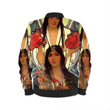 Carolina Rose - Original Art by A. Foll - Men's Designer Bomber Jacket