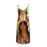Carolina Rose - Original Art by A. Foll - Sleeveless Midi Dress