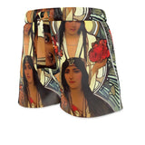 Carolina Rose - Original Art by A. Foll - Women's Luxury Pyjama Shorts