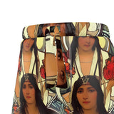 Carolina Rose - Original Art by A. Foll - Women's Luxury Pyjama Shorts