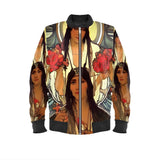 Carolina Rose - Original Art by A. Foll - Women's Designer Bomber Jacket