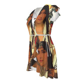Carolina Rose - Original Art by A. Foll - Tea Dress
