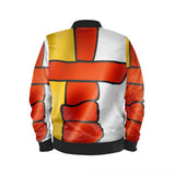 Nunavut Inuit Waving Flag - Designer Men's Bomber Jacket