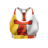 Nunavut Inuit Waving Flag - Designer Sports Bra