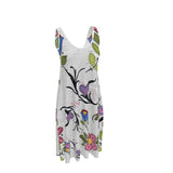 Maritime Floral - Sleeveless Designer Midge Dress