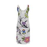 Maritime Floral - Sleeveless Designer Midge Dress