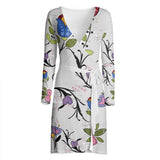 Maritime Floral -  Designer Wrap Dress