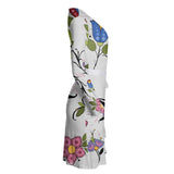 Maritime Floral -  Designer Wrap Dress