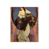 Indigenous Goddess Gang - Huntress - Premium Matte Vertical Posters - Indigenous Art Nouveau