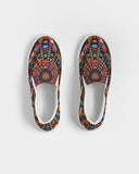 Sacred Baskets - Indigenous Street-wear Slip On Kicks Women's Slip-On Canvas Shoe