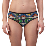 Vintage Beadwork Print - Tail Feathers Women's Panties