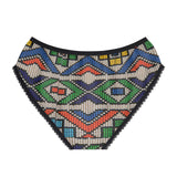 Vintage Beadwork Print - Tail Feathers Women's Panties