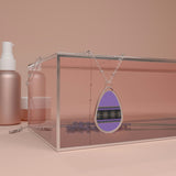Starburst - Lilac - Oval Necklace