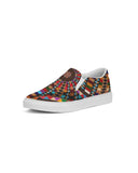 Sacred Baskets - Indigenous Street-wear Slip On Kicks Women's Slip-On Canvas Shoe
