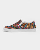 Sacred Baskets - Indigenous Street-wear Slip On Kicks Women's Slip-On Canvas Shoe