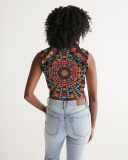 Sacred Baskets - Indigenous Street-wear Women's Twist-Front Tank
