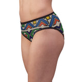 Vintage Beadwork Print - Tail Feathers Women's Panties
