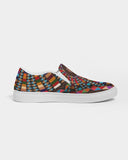 Sacred Baskets - Indigenous Street-wear Slip On Kicks Women's Slip-On Canvas Shoe