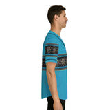 Starburst - Turquois - Men's Baseball Jersey