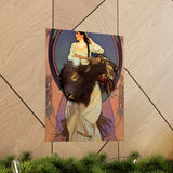 Indigenous Goddess Gang - Huntress - Premium Matte Vertical Posters - Indigenous Art Nouveau