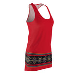 Starburst - Cardinal Red - Women's Racerback Dress