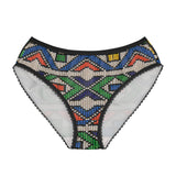 Vintage Beadwork Print - Tail Feathers Women's Panties