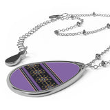 Starburst - Lilac - Oval Necklace