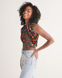 Sacred Baskets - Indigenous Street-wear Women's Twist-Front Tank