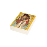 Indigenous Goddess Gang - Cedar Cardinal - Art Nouveau Folded Greeting Cards (1, 10, 30, and 50pcs)