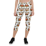 Land Back - American Traditional Tattoo Style - Capri Leggings