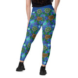 BEADWORK TURTLE ISLAND - Crossover Leggings with Pockets