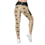 Pacific Northwest Eagle - Crossover Leggings with Pockets